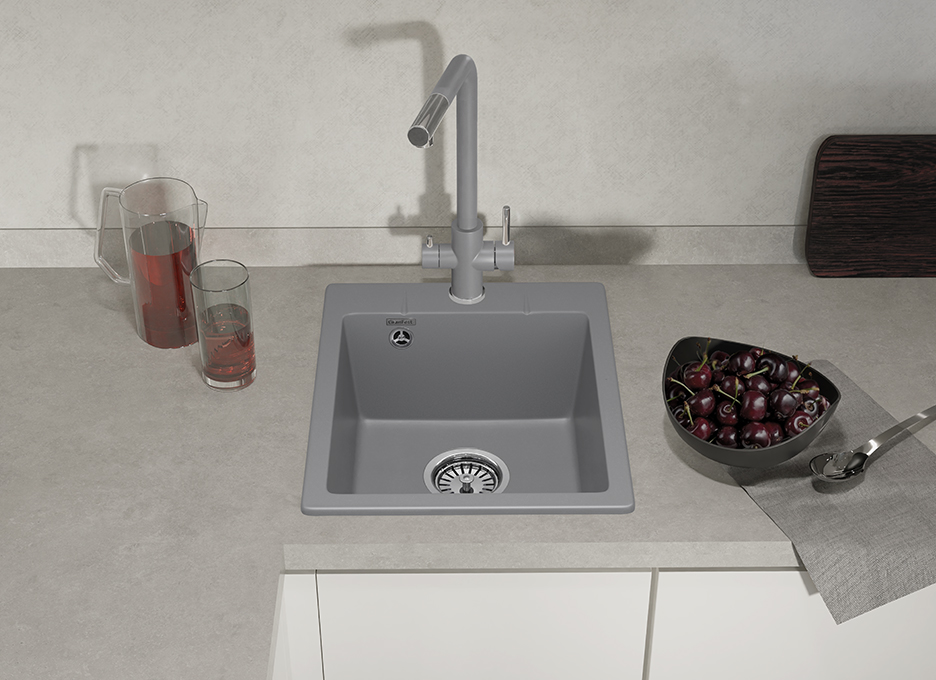Мойка для кухни GranFest URBAN GF-URBAN 240 240 темно-серый