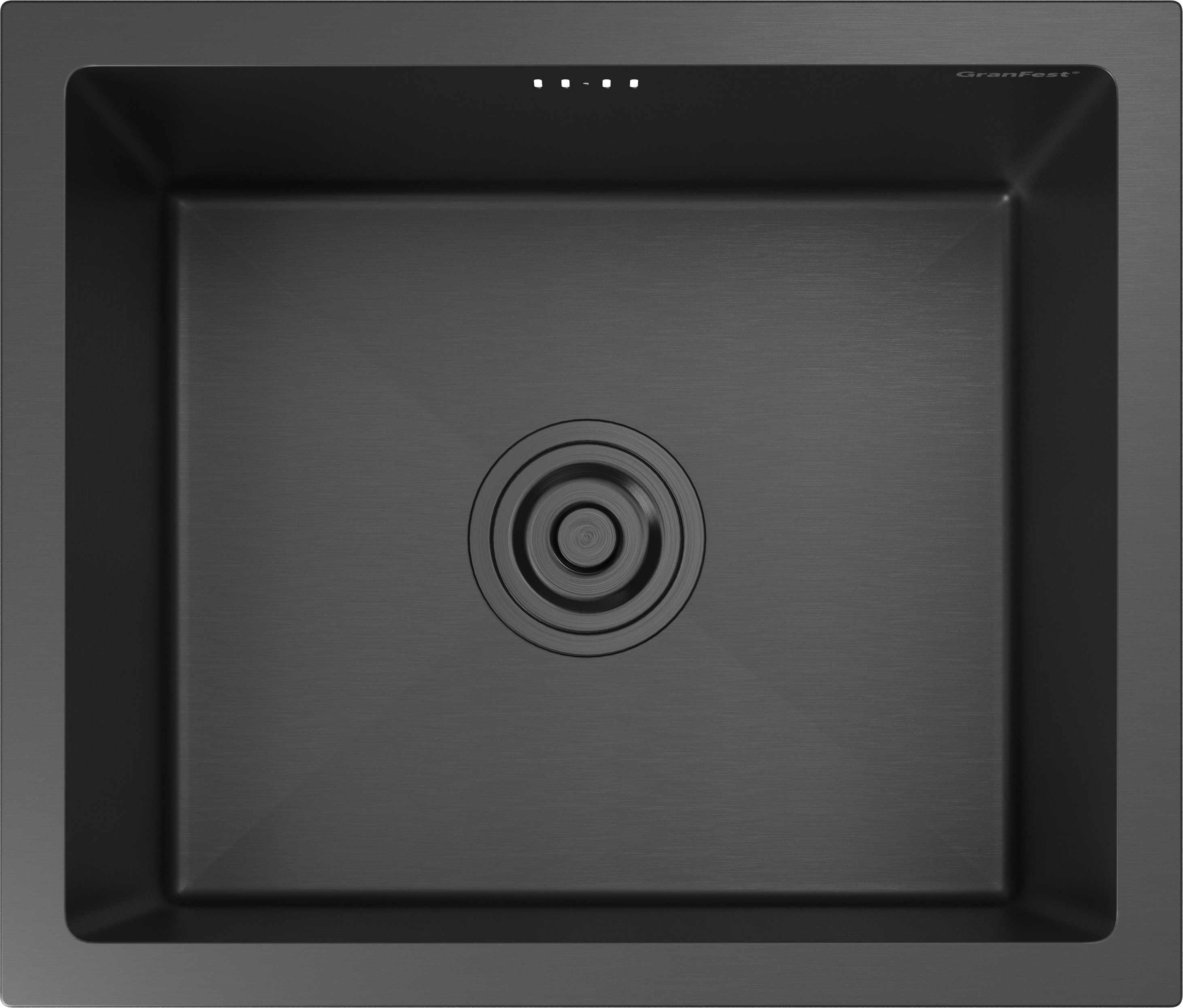 Мойка для кухни GranFest METAL 4538 4538 PVD графит