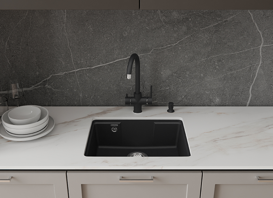 Мойка для кухни GranFest URBAN GF-URBAN 4555 4555 черный