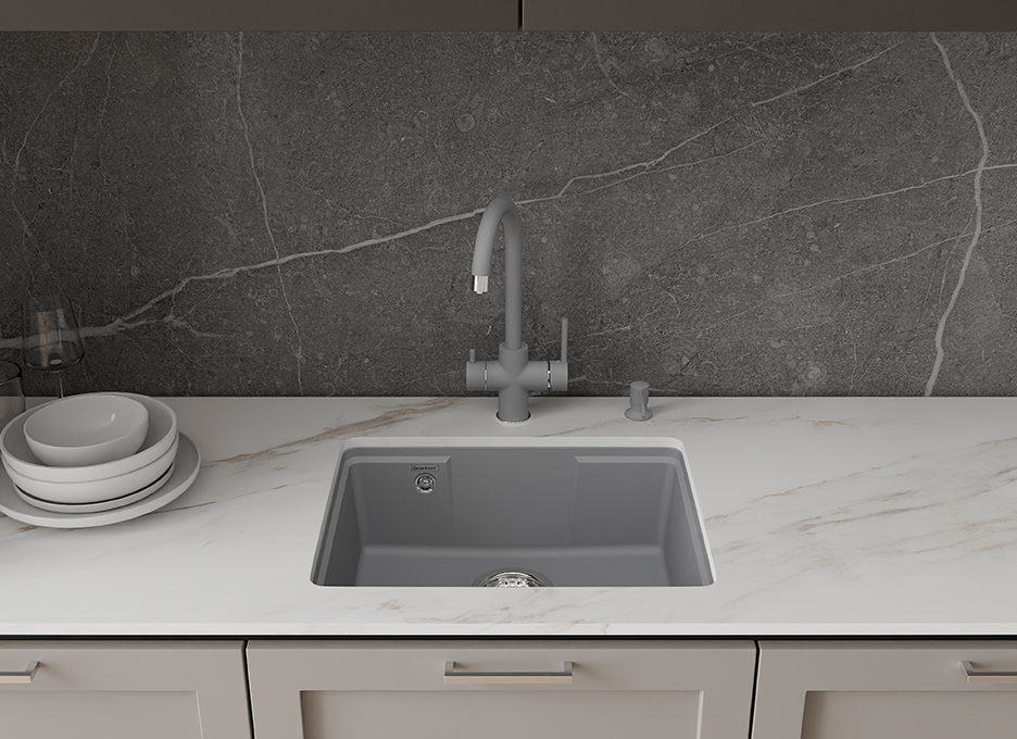 Мойка для кухни GranFest URBAN GF-URBAN 4555 4555 темно-серый