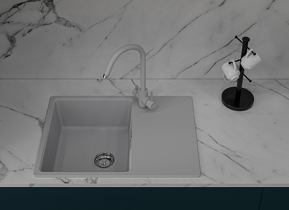 Мойка для кухни GranFest URBAN GF-URBAN 668L 668L серый