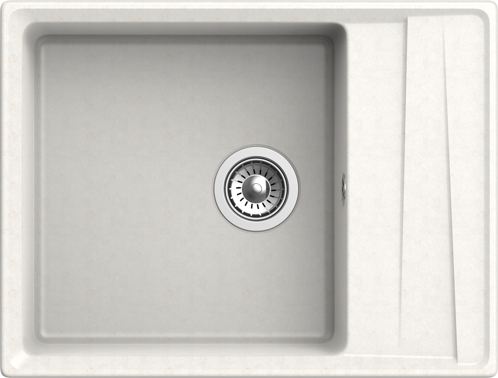 Мойка для кухни GranFest Композит  LEVEL 660L LV-660L белый