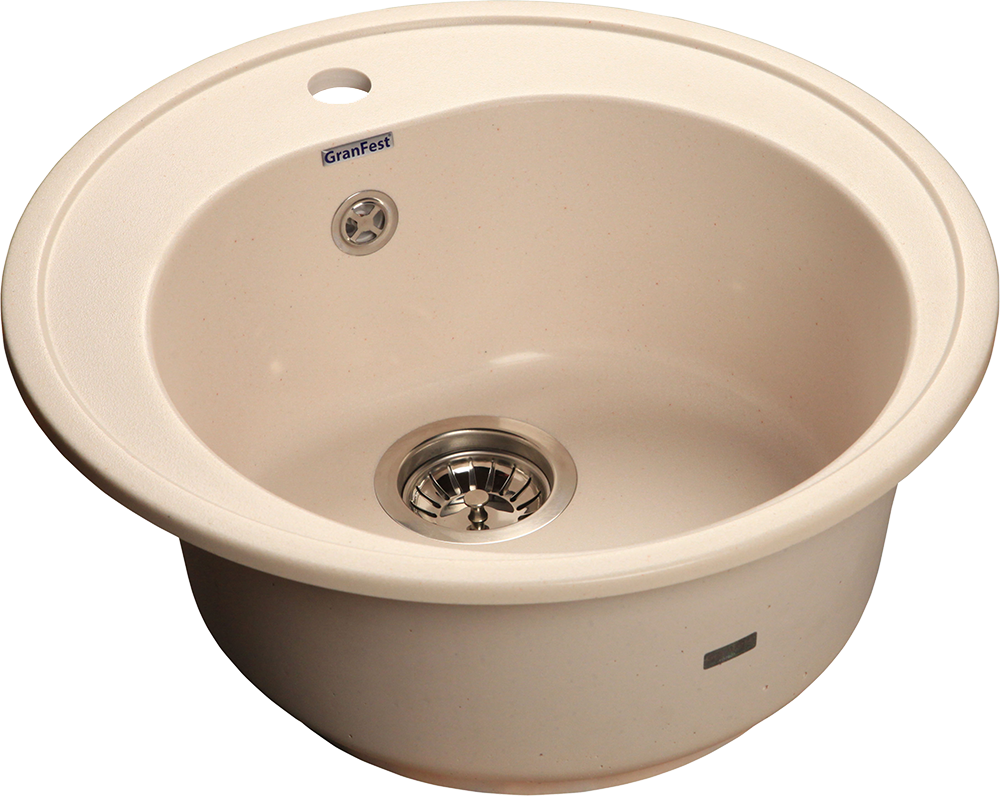 Мойка для кухни GranFest Композит  RONDO 510 R-510 белый