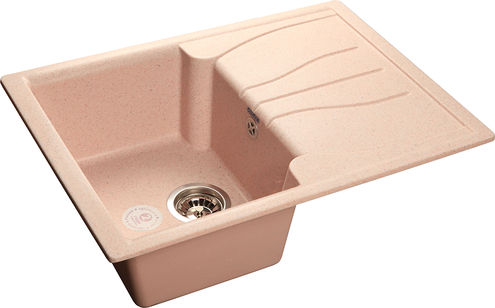 Мойка для кухни GranFest Композит  STANDART 680L S-680L светло-розовый