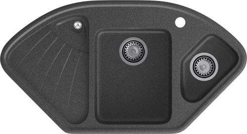 Мойка для кухни GranFest Композит  CORNER 1040E C-1040E графит