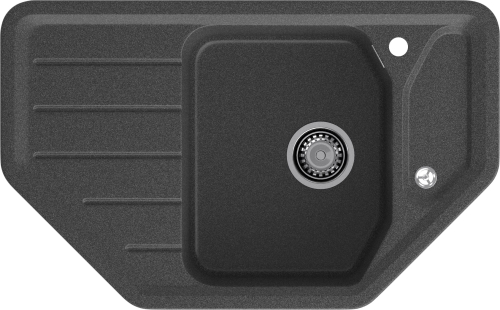 Мойка для кухни GranFest Композит  CORNER 800E C-800E графит