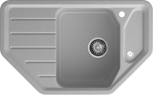 Мойка для кухни GranFest Композит  CORNER 800E C-800E серый