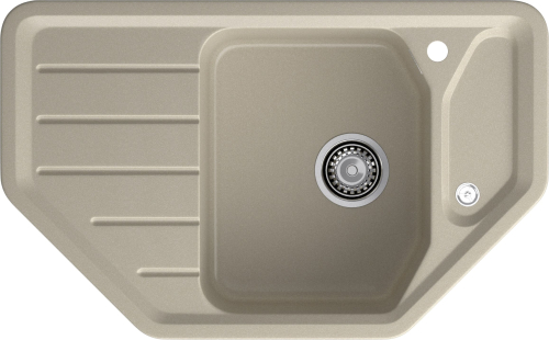 Мойка для кухни GranFest Композит  CORNER 800E C-800E топаз