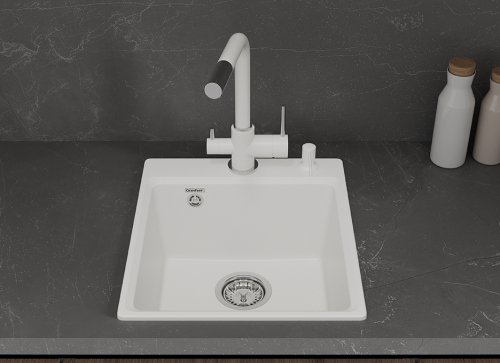 Мойка для кухни GranFest Композит  LEVEL 420  LV-420 иней