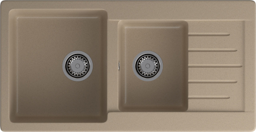 Мойка для кухни GranFest Композит  PRACTIK 980KL P-980KL песочный Мойка для кухни GranFest Композит  PRACTIK 980KL P-980KL песочный