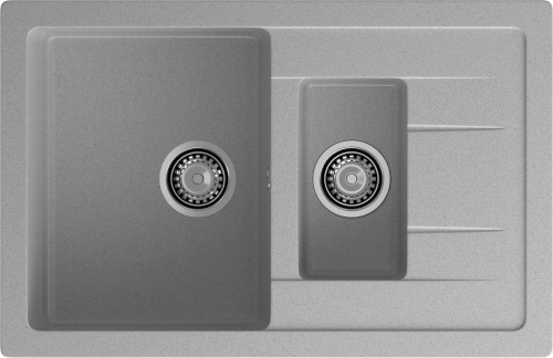 Мойка для кухни GranFest Композит  QUADRO 775KL Q-775KL серый