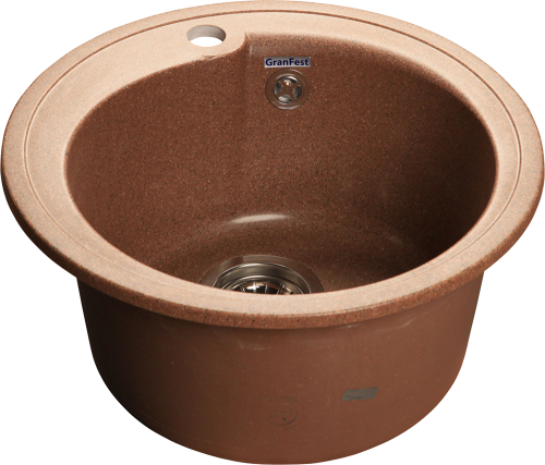 Мойка для кухни GranFest Композит RONDO 450 R-450 терракот Мойка для кухни GranFest Композит RONDO 450 R-450 терракот