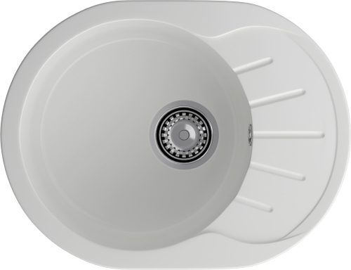 Мойка для кухни GranFest Композит  RONDO 580L R-580L иней