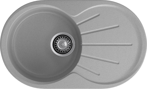 Мойка для кухни GranFest Композит  RONDO 750L R-750L серый