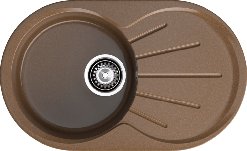 Мойка для кухни GranFest Композит  RONDO 750L R-750L терракот