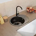 Мойка для кухни GranFest Композит  RONDO 580L R-580L черный