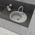 Мойка для кухни GranFest QUARZ GF-QUARZ 58 58 серый Мойка для кухни GranFest QUARZ GF-QUARZ 58 58 серый