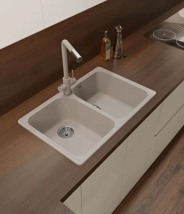 Мойка для кухни GranFest QUARZ GF-QUARZ 15  15 песочный Мойка для кухни GranFest QUARZ GF-QUARZ 15  15 песочный