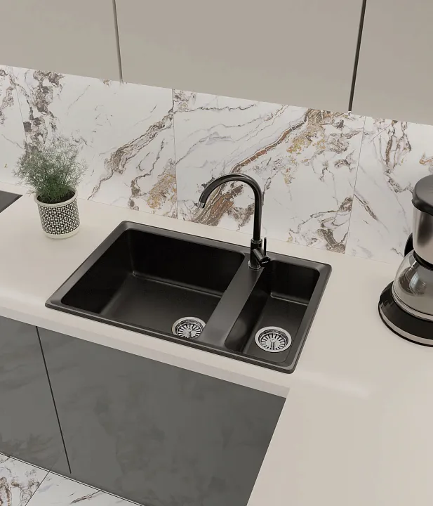 Мойка для кухни GranFest Композит  LEVEL 760K LV-760K песочный