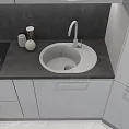 Мойка для кухни GranFest QUARZ GF-QUARZ 58 58 серый Мойка для кухни GranFest QUARZ GF-QUARZ 58 58 серый