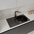 Мойка для кухни GranFest Композит  UNIQUE 840L U-840L черный
