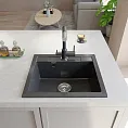 Мойка для кухни GranFest Композит  QUADRO 561 Q-561 черный