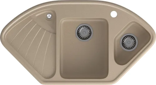 Мойка для кухни GranFest Композит  CORNER 1040E C-1040E песочный Мойка для кухни GranFest Композит  CORNER 1040E C-1040E песочный