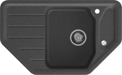 Мойка для кухни GranFest Композит  CORNER 800E C-800E графит Мойка для кухни GranFest Композит  CORNER 800E C-800E графит