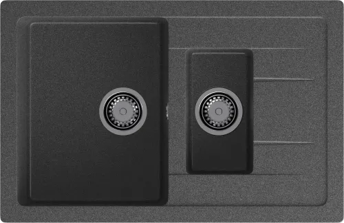Мойка для кухни GranFest Композит  QUADRO 775KL Q-775KL графит