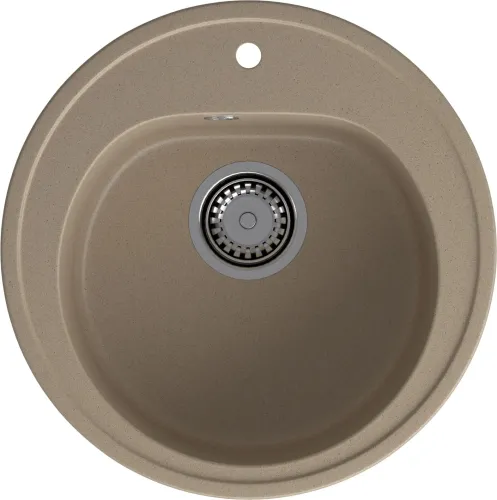 Мойка для кухни GranFest Композит  RONDO 510 R-510 песочный Мойка для кухни GranFest Композит  RONDO 510 R-510 песочный
