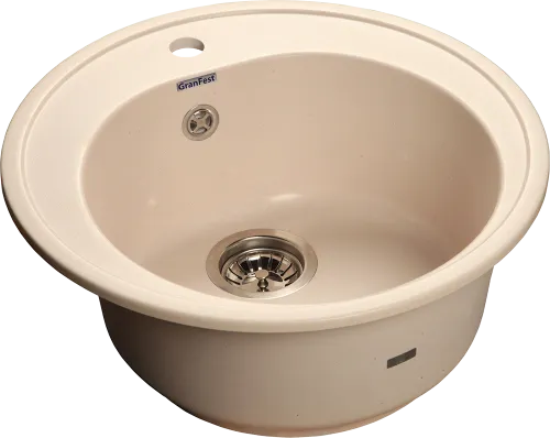 Мойка для кухни GranFest Композит  RONDO 510 R-510 белый