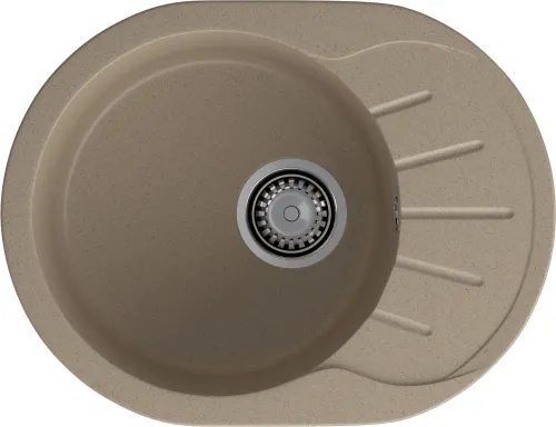 Мойка для кухни GranFest Композит  RONDO 580L R-580L песочный