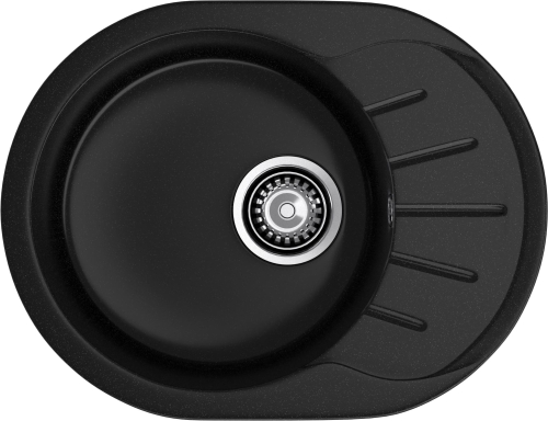 Мойка для кухни GranFest Композит RONDO 580L R-580L черный Мойка для кухни GranFest Композит RONDO 580L R-580L черный