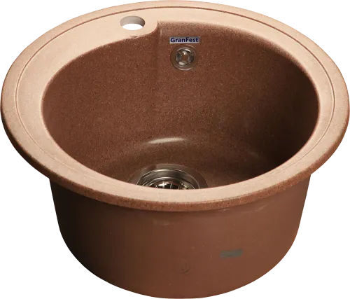 Мойка для кухни GranFest Композит RONDO 450 R-450 терракот Мойка для кухни GranFest Композит RONDO 450 R-450 терракот