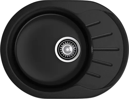 Мойка для кухни GranFest Композит RONDO 580L R-580L черный Мойка для кухни GranFest Композит RONDO 580L R-580L черный